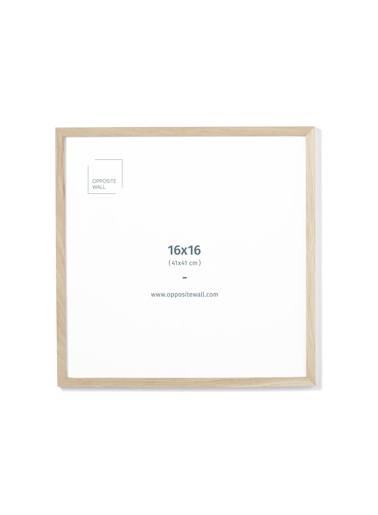 Solid Oak Frame, 16x16 in | 41x41 cm Opposite Wall Frame art-noise.myshopify.com solid-oak-frame-16x16-in-41x41-cm