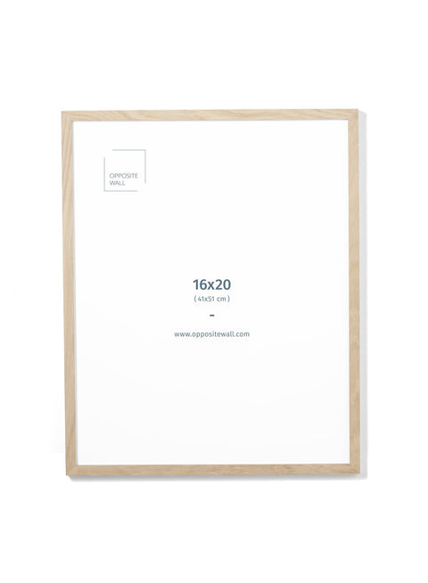 Solid Oak Frame, 16x20 in | 41x51 cm Opposite Wall Frame art-noise.myshopify.com solid-oak-frame-16x20-in-41x51-cm