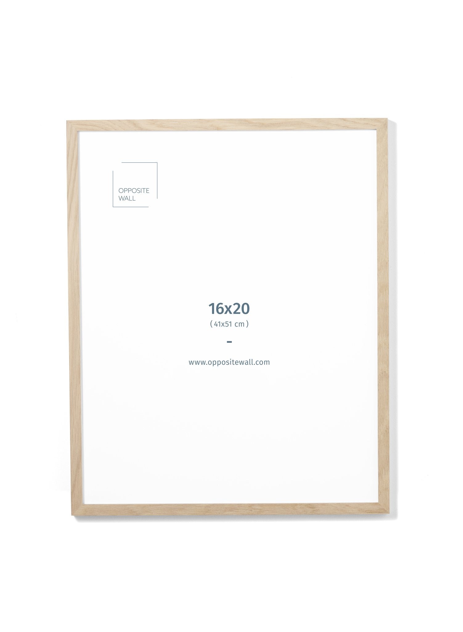 Solid Oak Frame With Glass, 16x20 in | 41x51 cm Opposite Wall Frame art-noise.myshopify.com solid-oak-frame-with-glass-16x20-in-41x51-cm