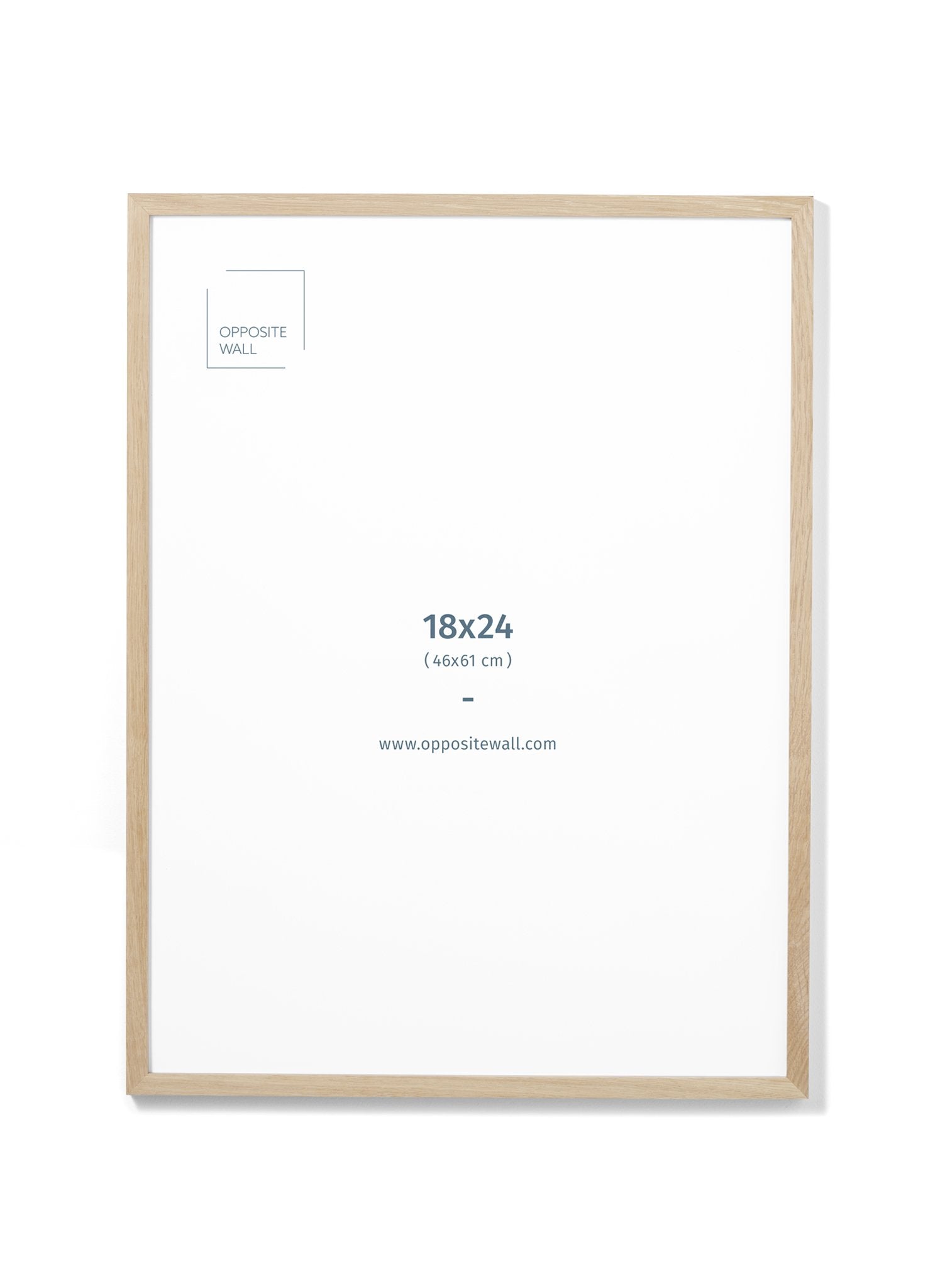 Solid Oak Frame With Glass, 18x24 in | 46x61 cm Opposite Wall Frame art-noise.myshopify.com solid-oak-frame-with-glass-18x24-in-46x61-cm