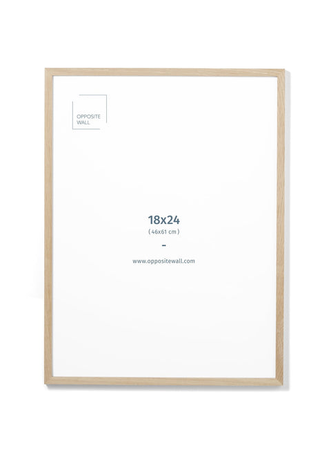 Solid Oak Frame, 18x24 in | 46x61 cm Opposite Wall Frame art-noise.myshopify.com solid-oak-frame-18x24-in-46x61-cm