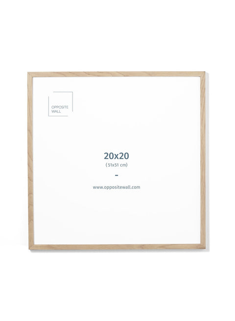 Solid Oak Frame, 20x20 in | 51x51 cm