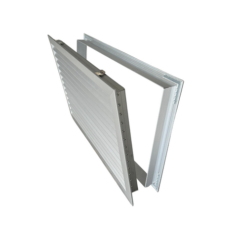 Byson Door Louver Grilles, Anodized Aluminum