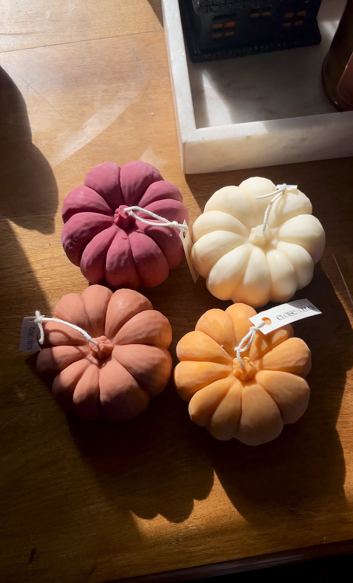 Giant Pumpkin Eloise and Oliver Decorative Candle art-noise.myshopify.com giant-pumpkin