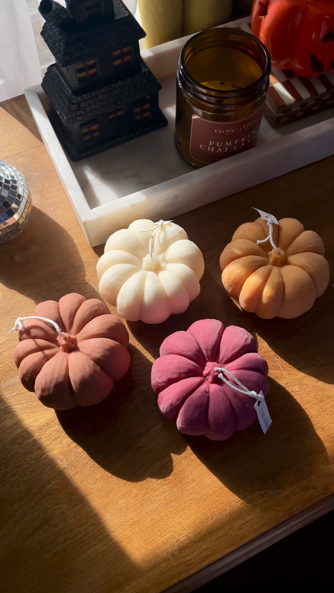 Giant Pumpkin Eloise and Oliver Decorative Candle art-noise.myshopify.com giant-pumpkin