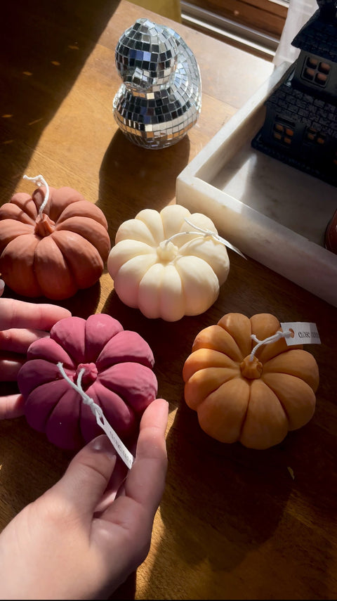 Giant Pumpkin Eloise and Oliver Decorative Candle art-noise.myshopify.com giant-pumpkin