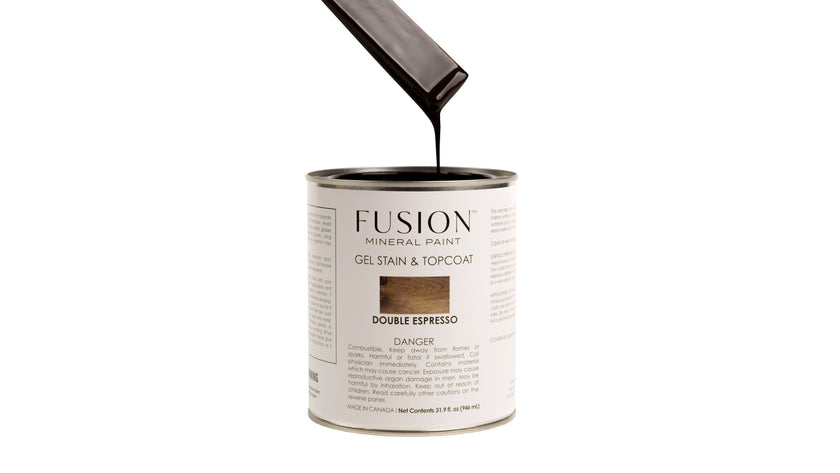 Fusion Mineral Paint Gel Stain & Topcoat  - Double Espresso 946mL