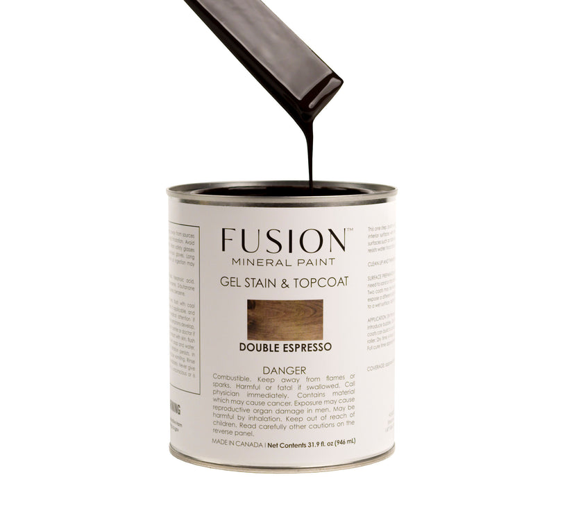 Fusion Mineral Paint Gel Stain & Topcoat  - Double Espresso 946mL