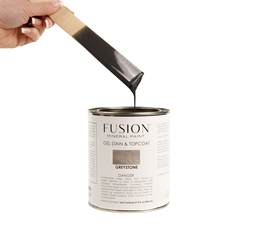 Fusion Mineral Paint Gel Stain & Topcoat  - Greystone 946mL