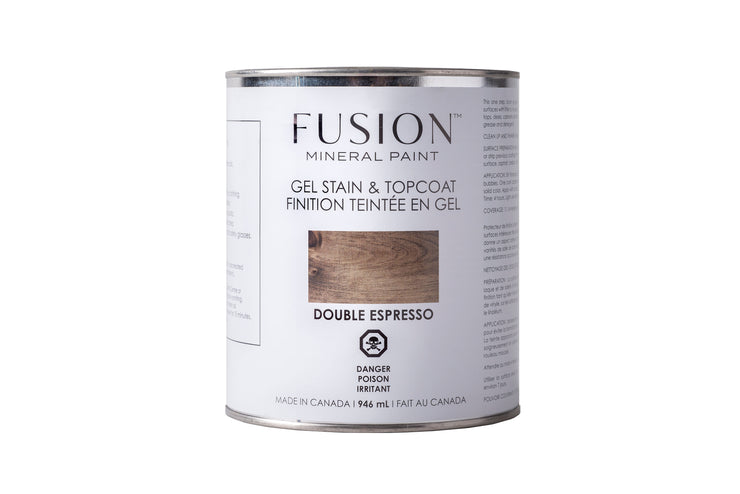 Fusion Mineral Paint Gel Stain & Topcoat  - Double Espresso 946mL