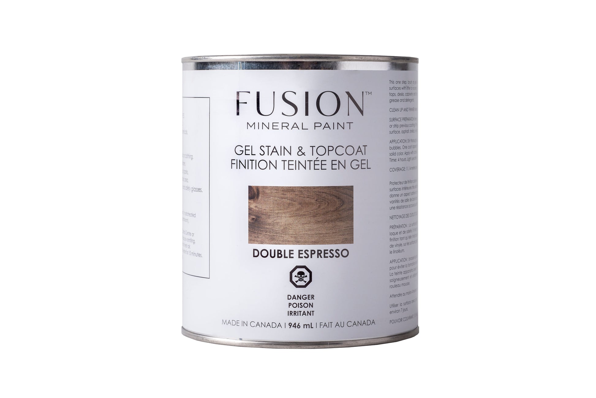 Fusion Mineral Paint Gel Stain & Topcoat  - Double Espresso 946mL Homestead House Furniture Paint art-noise.myshopify.com fusion-mineral-paint-gel-stain-topcoat-double-espresso-946ml