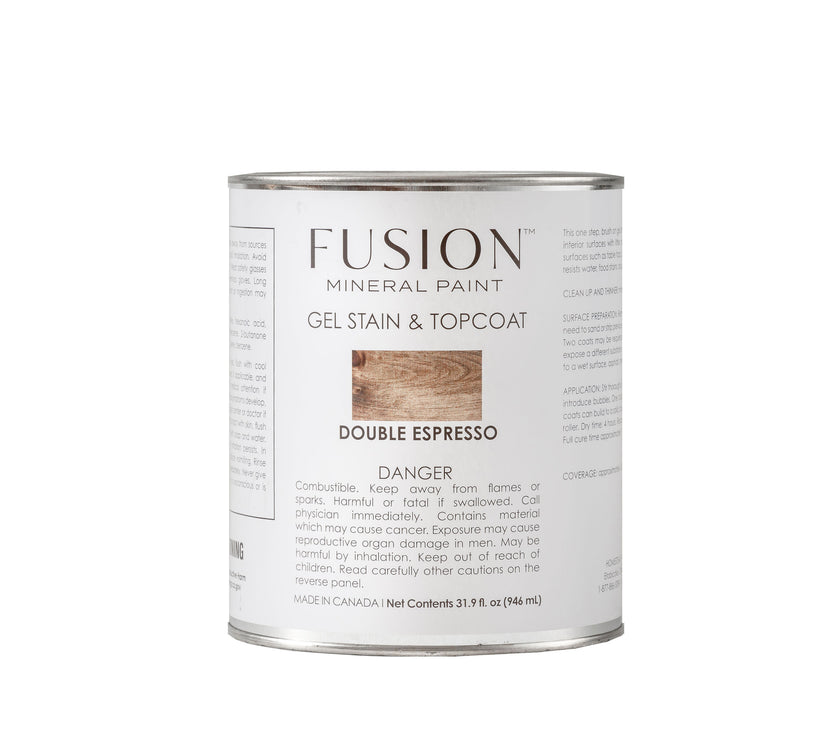 Fusion Mineral Paint Gel Stain & Topcoat  - Double Espresso 946mL