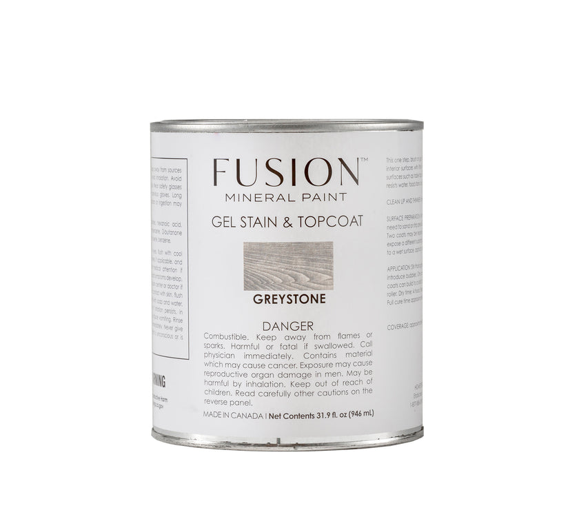 Fusion Mineral Paint Gel Stain & Topcoat  - Greystone 946mL