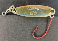 🍁Gibbs Croc Brass Fire Stripe Spoon 3/8oz