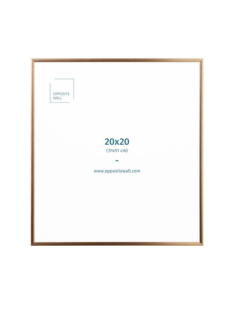 Gold Metal Frame, 20x20 in | 51x51 cm