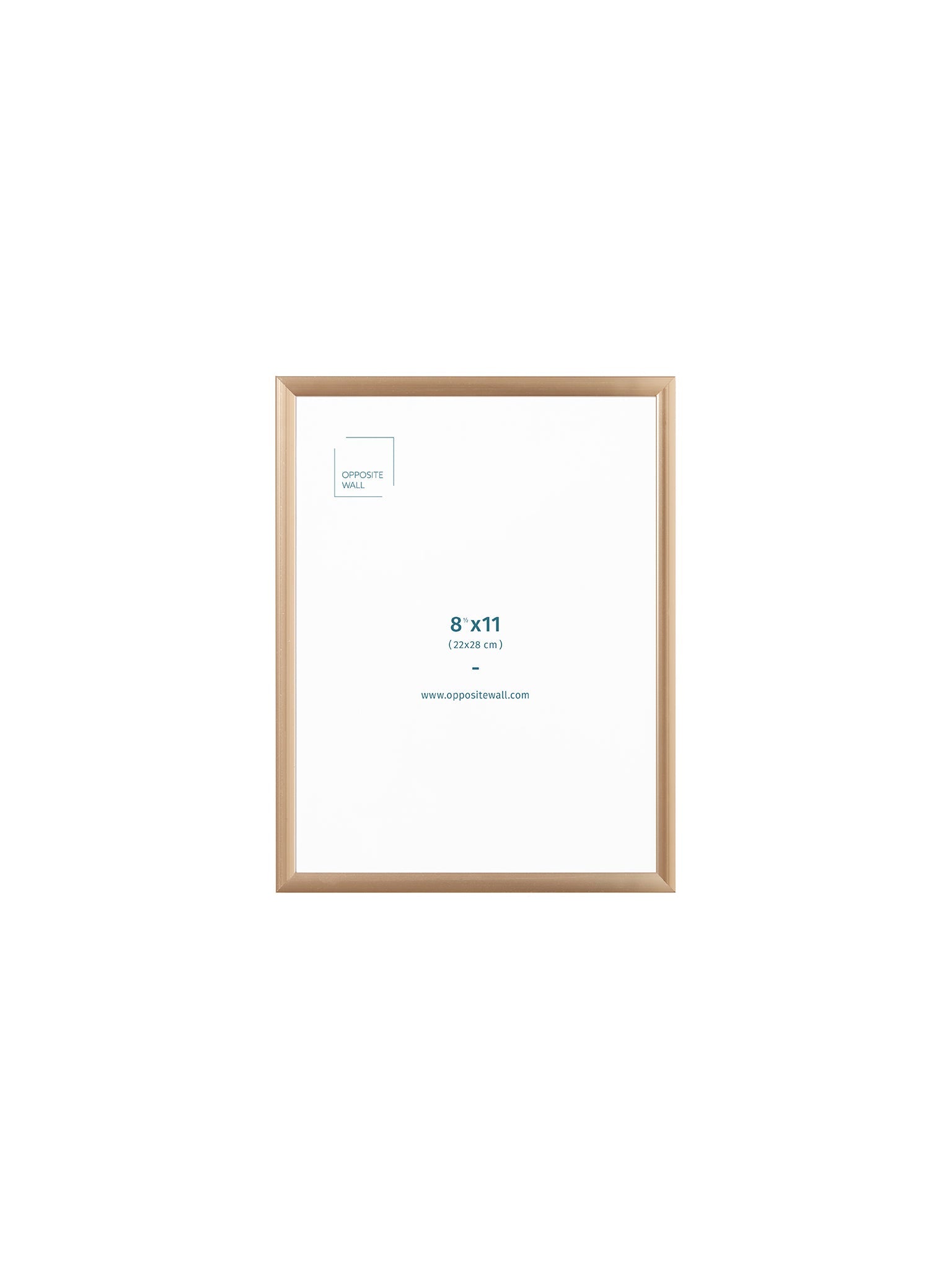 Gold Metal Frame, 8.5x11 in | 22x28 cm Opposite Wall Frame art-noise.myshopify.com gold-metal-frame-8-5x11-in-22x28-cm