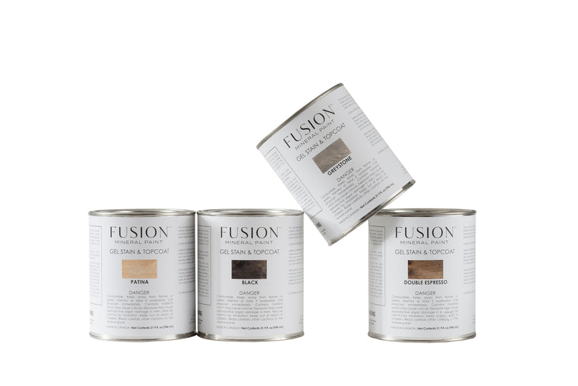 Fusion Mineral Paint Gel Stain & Topcoat  - Double Espresso 946mL