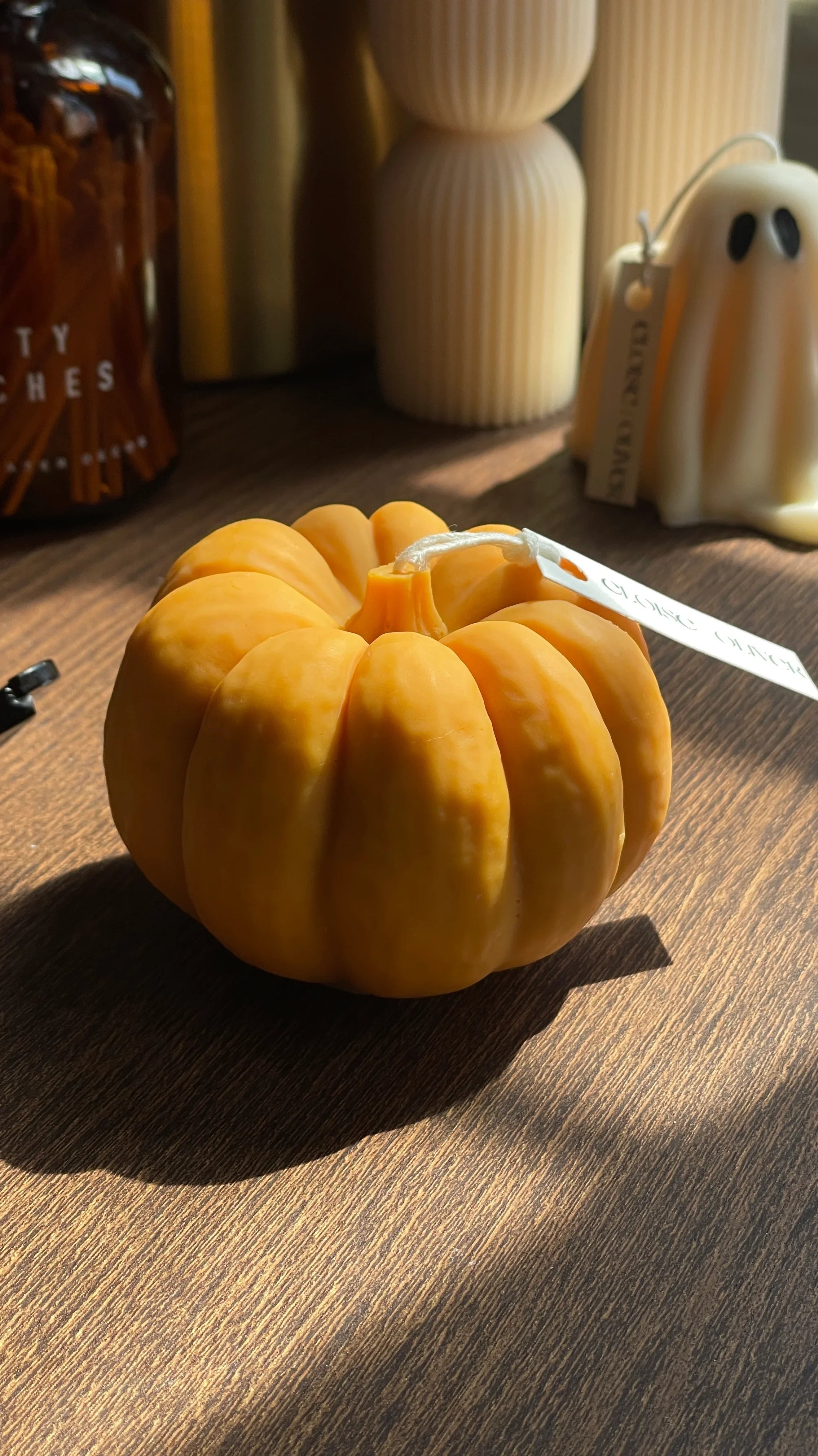 Giant Pumpkin Eloise and Oliver Decorative Candle art-noise.myshopify.com giant-pumpkin