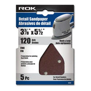 ROK - 5 PC DETAIL SANDPAPER 120 GRIT