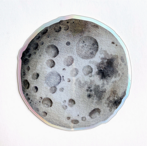 Found & Lost Art Vinyl Sticker - Holographic Moon - Art Noise Found & Lost Art Vinyl Sticker - Holographic Moon Found & Lost Art Stickers art-noise.myshopify.com found-lost-art-vinyl-sticker-holographic-moon