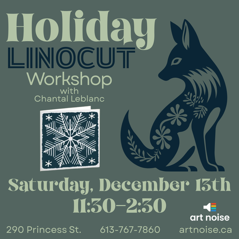 Holiday Linocut Workshop with Chantal Leblanc