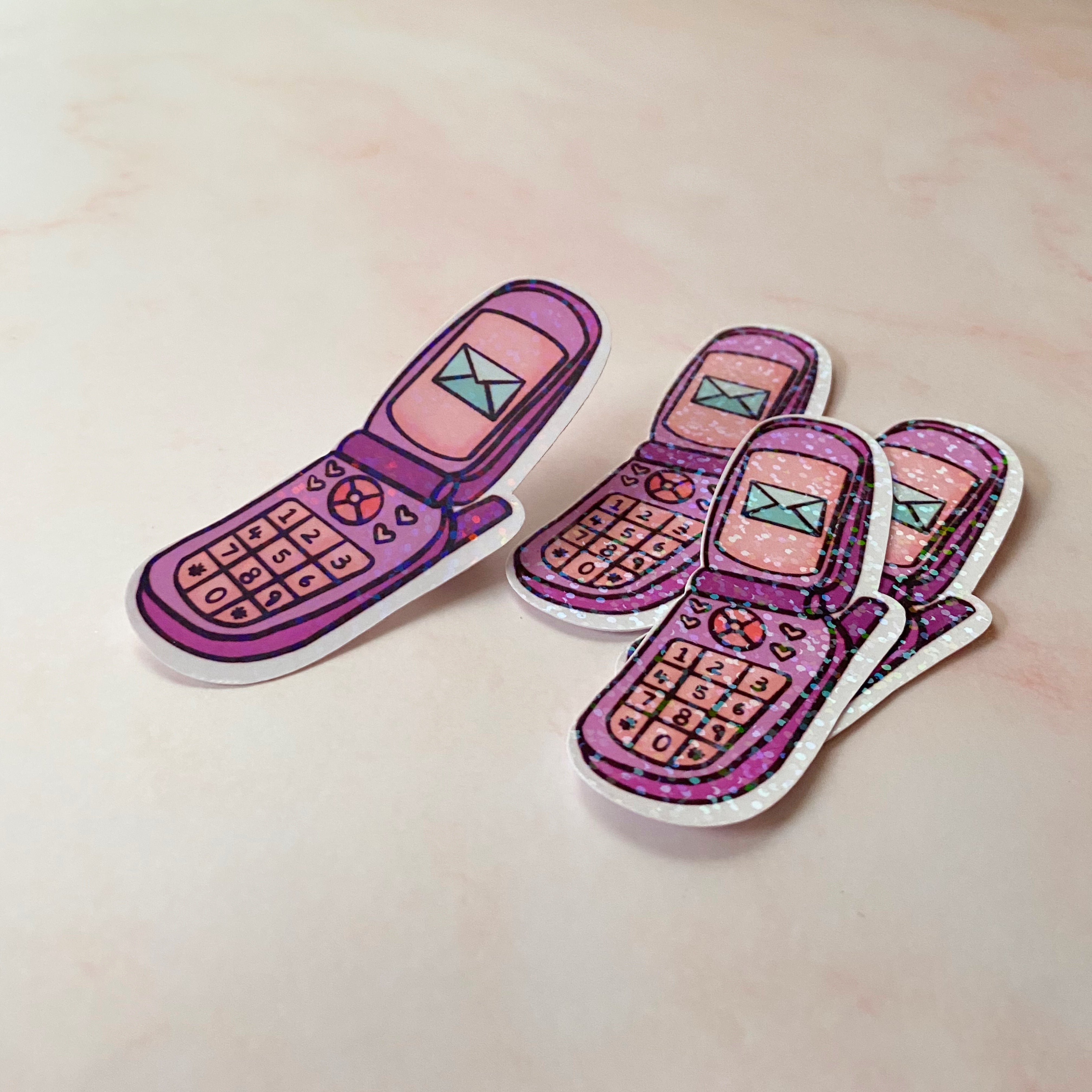 Call me! Beep Me! 90’s Cellphone Sticker