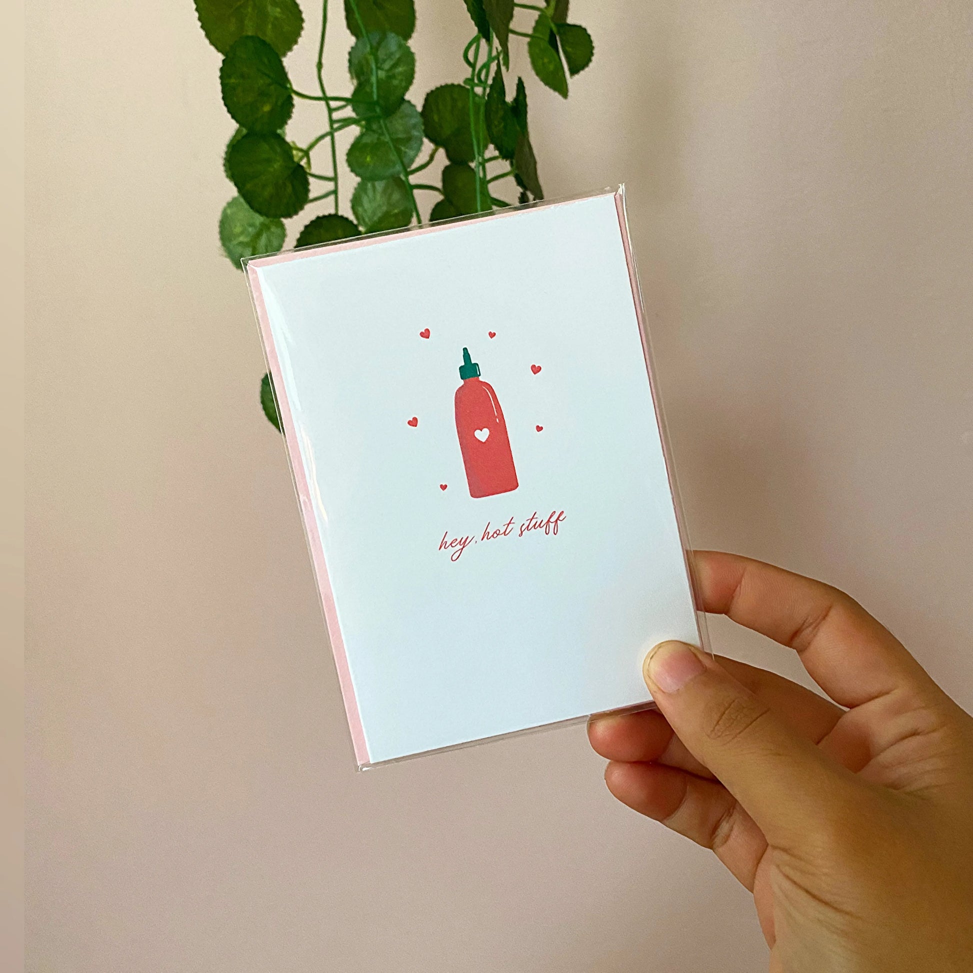  Hey, Hot Stuff! Mini Greeting Card Cheeky Peach Designs Cards art-noise.myshopify.com hey-hot-stuff-mini-greeting-card