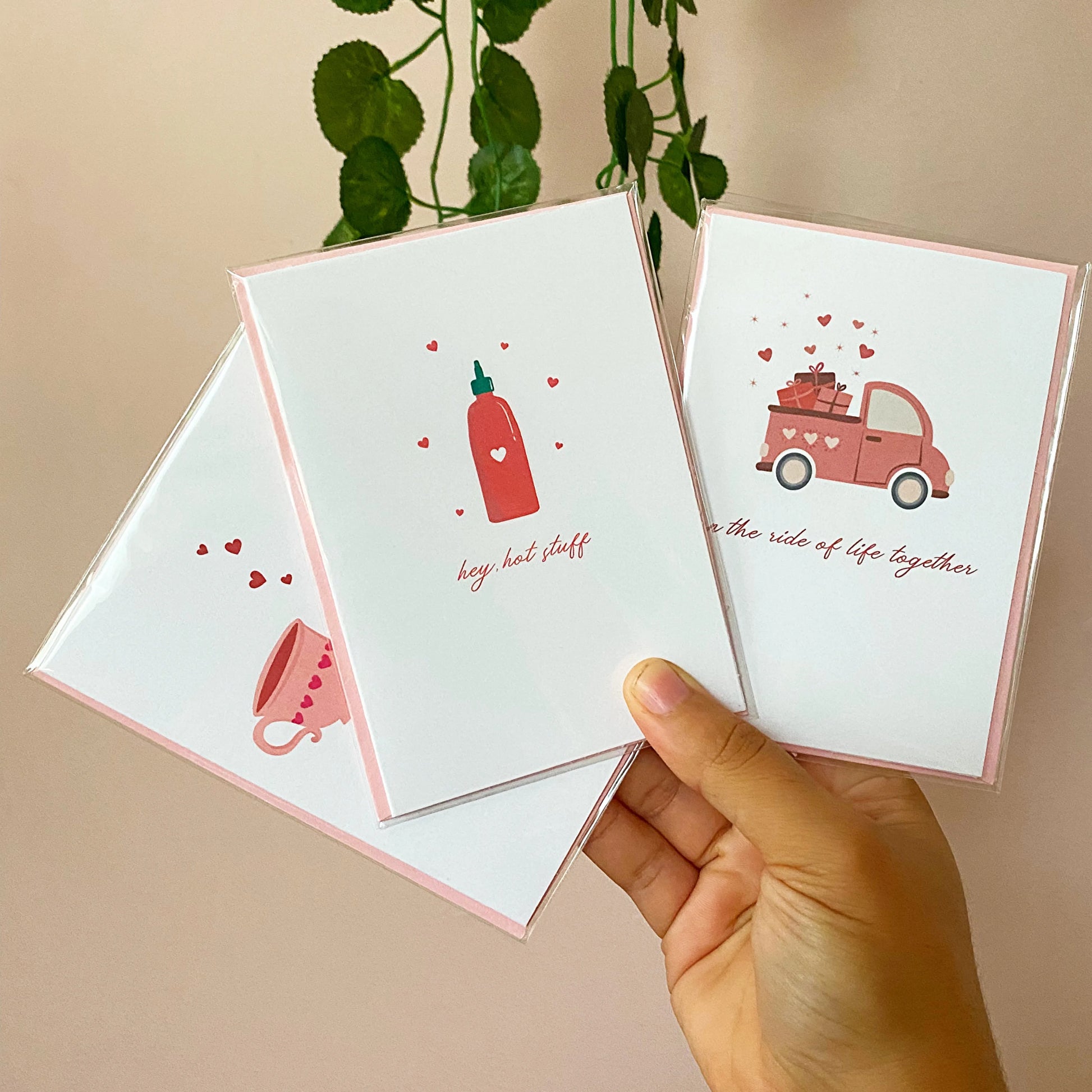  Hey, Hot Stuff! Mini Greeting Card Cheeky Peach Designs Cards art-noise.myshopify.com hey-hot-stuff-mini-greeting-card