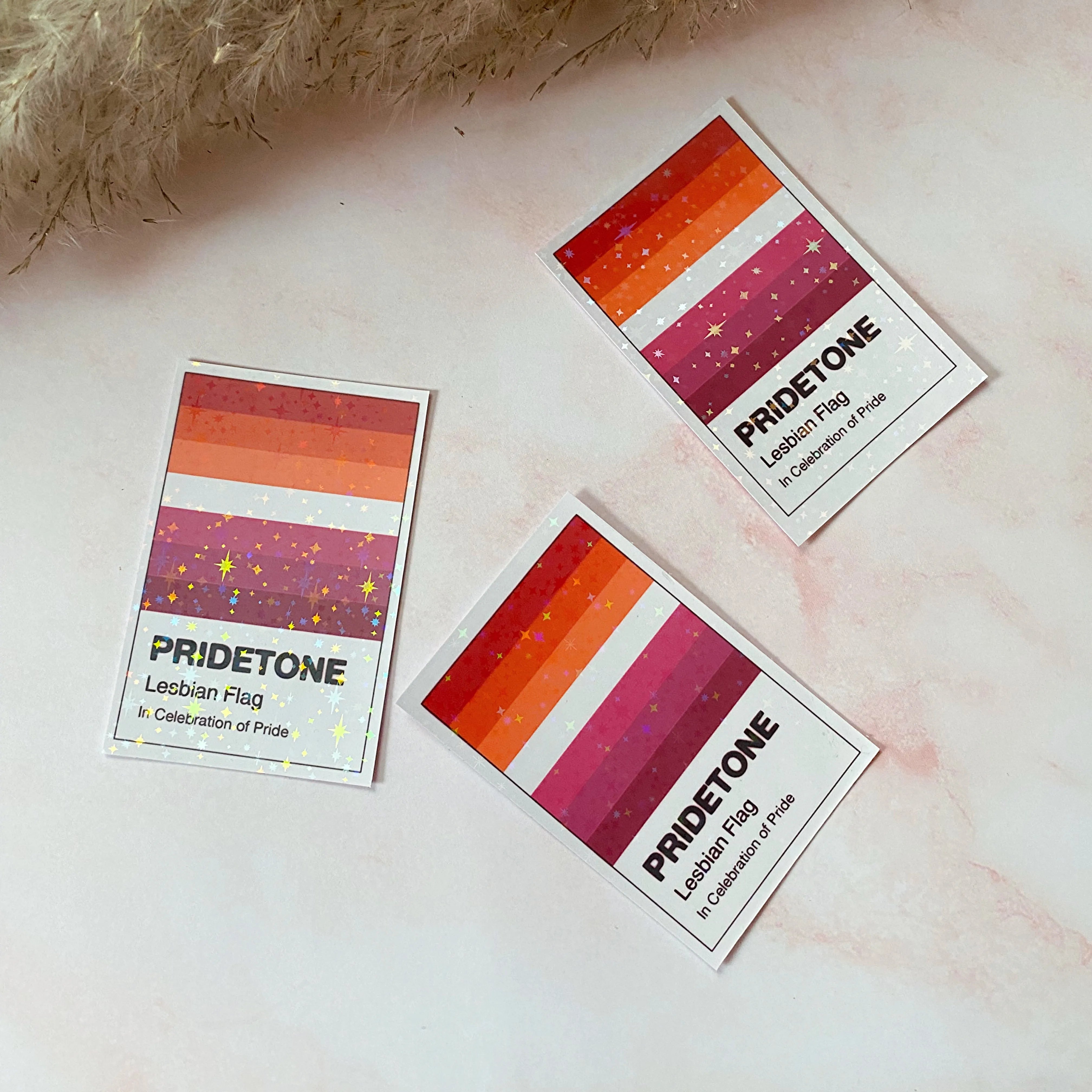  Pridetone Lesbian Flag | Pride Sticker Cheeky Peach Designs Sticker art-noise.myshopify.com pridetone-lesbian-flag-pride-sticker