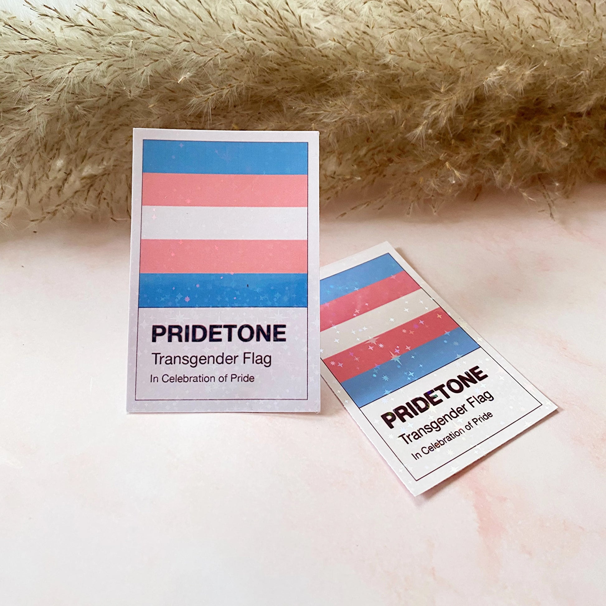  Pridetone Transgender Flag | Pride Sticker Cheeky Peach Designs Sticker art-noise.myshopify.com pridetone-transgender-flag-pride-sticker