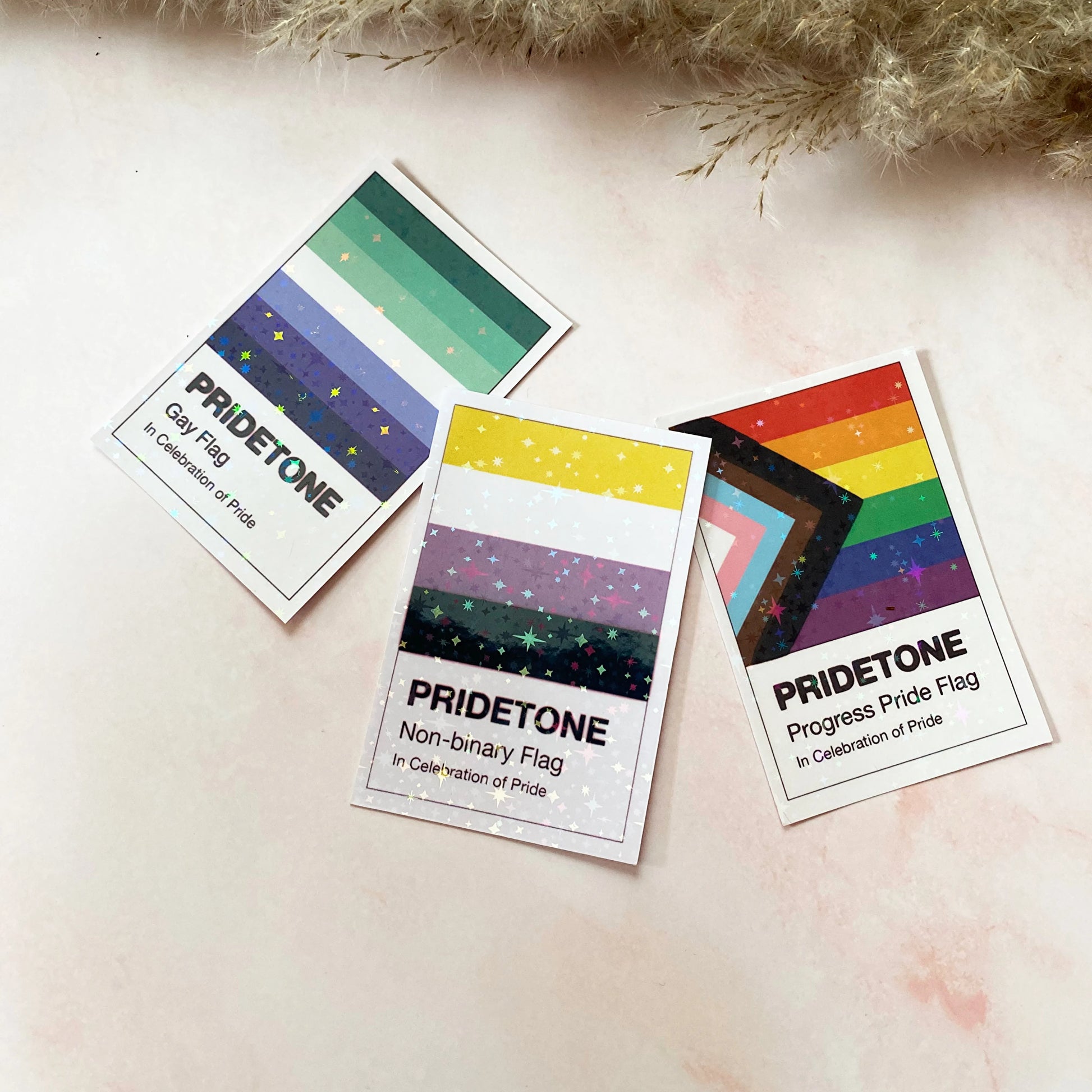  Pridetone Non-Binary Flag | Pride Sticker Cheeky Peach Designs Sticker art-noise.myshopify.com pridetone-non-binary-flag-pride-sticker