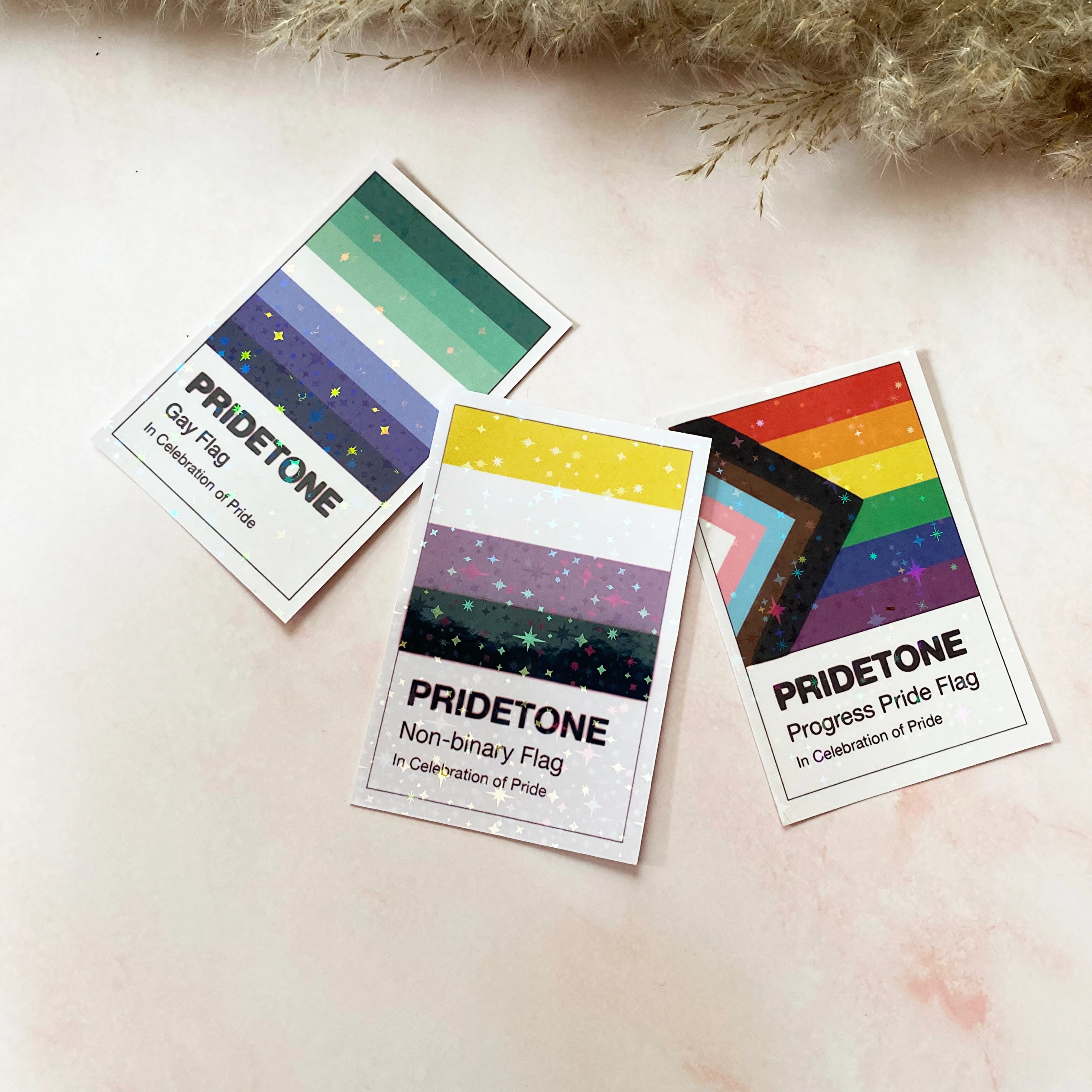  Pridetone Non-Binary Flag | Pride Sticker Cheeky Peach Designs Sticker art-noise.myshopify.com pridetone-non-binary-flag-pride-sticker