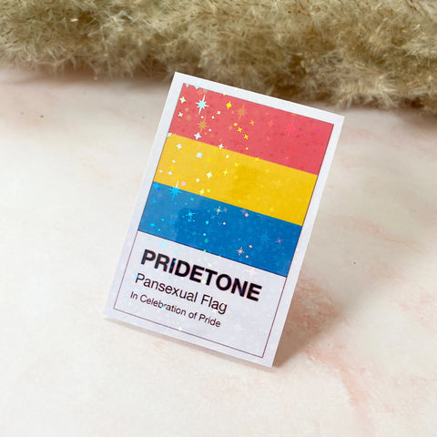  Pridetone Pansexual Flag | Pride Sticker Cheeky Peach Designs Sticker art-noise.myshopify.com pridetone-pansexual-flag-pride-sticker