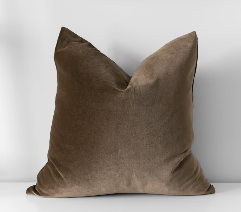 Olive | Velvet Pillow Cover