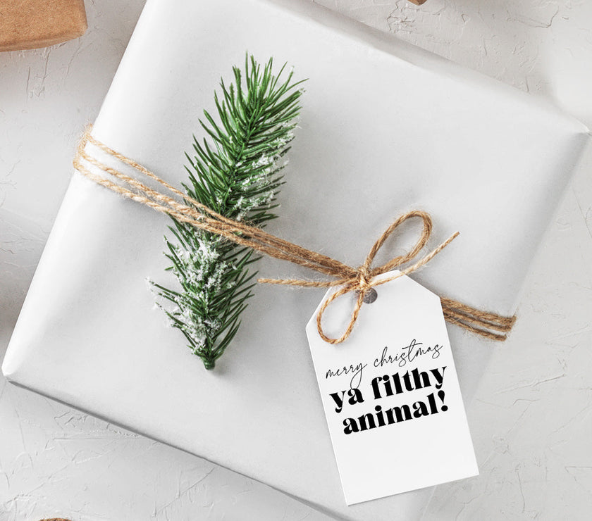 Ya Filthy Animals Gift Tags