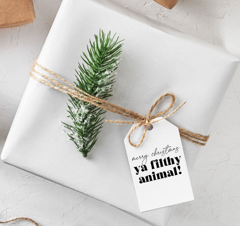 Ya Filthy Animals Gift Tags