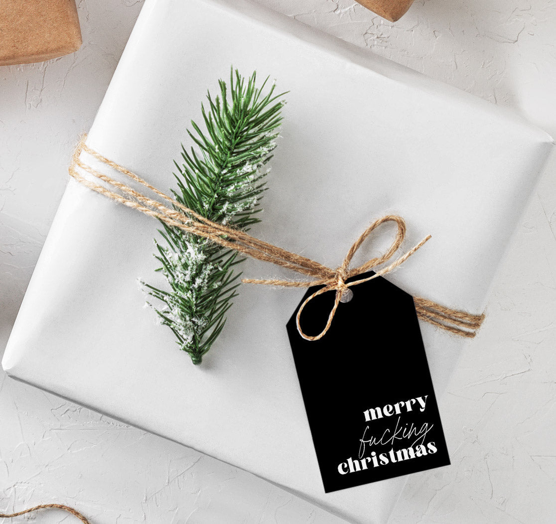 Merry Fucking Christmas Gift Tags Creativien product_type art-noise.myshopify.com merry-fucking-christmas-gift-tags