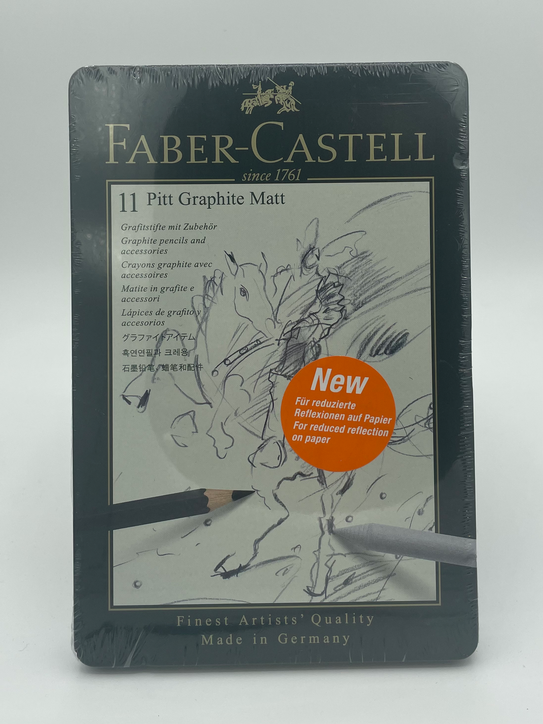 Faber-Castell PITT GRAPHITE MATT TIN OF 11