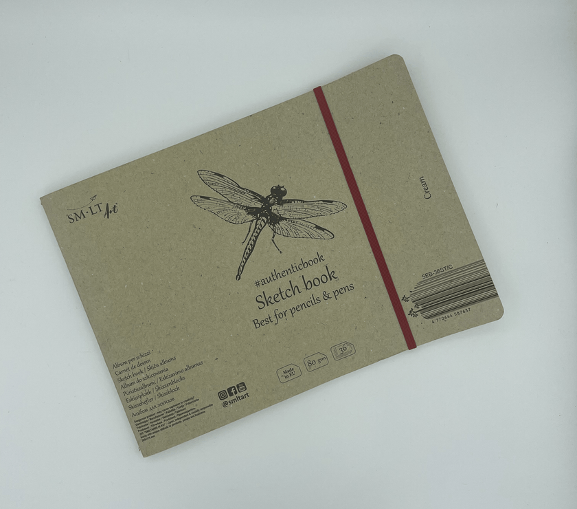 SM-LT AUTHENTICBOOK STITCHED ALBUM SKETCH CREAM - Art Noise