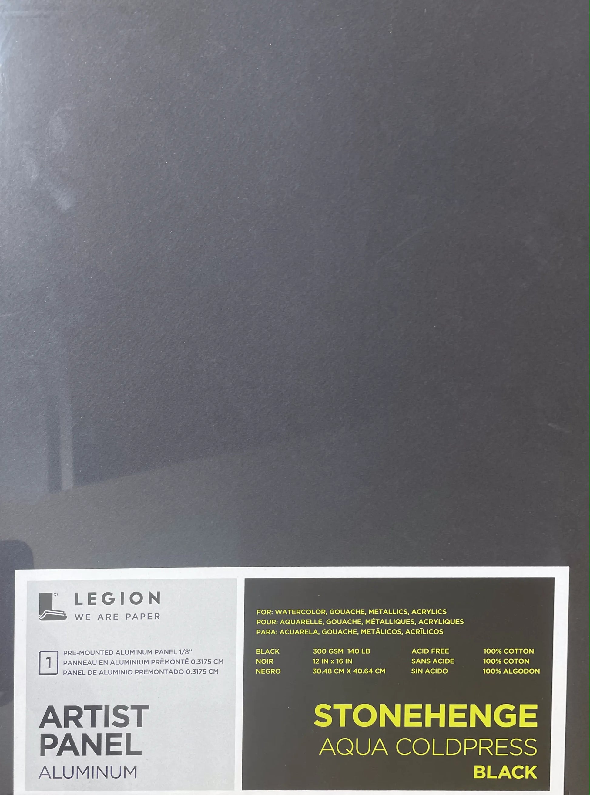 Legion Paper Aluminum Panel - Stonehenge Aqua Coldpress Black 12x16" - Art Noise Legion Paper Aluminum Panel - Stonehenge Aqua Coldpress Black 12x16" Legion Paper Panel art-noise.myshopify.com legion-paper-aluminum-panel-stonehenge-aqua-coldpress-black-12x16 Legion Paper Aluminum Panel - Stonehenge Aqua Coldpress Black 12x16" Legion Paper Panel art-noise.myshopify.com legion-paper-aluminum-panel-stonehenge-aqua-coldpress-black-12x16