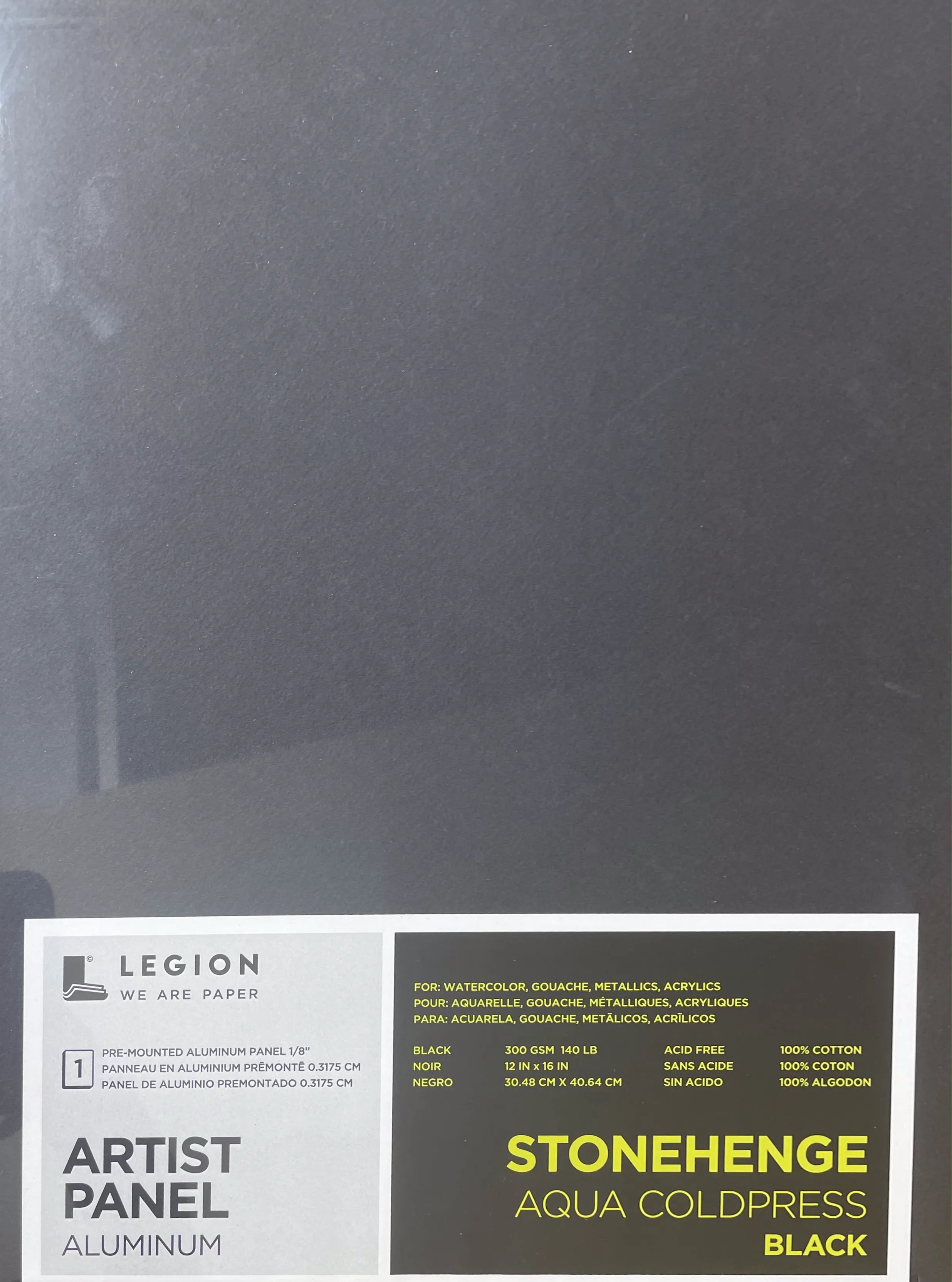 Legion Paper Aluminum Panel - Stonehenge Aqua Coldpress Black 12x16" - Art Noise Legion Paper Aluminum Panel - Stonehenge Aqua Coldpress Black 12x16" Legion Paper Panel art-noise.myshopify.com legion-paper-aluminum-panel-stonehenge-aqua-coldpress-black-12x16 Legion Paper Aluminum Panel - Stonehenge Aqua Coldpress Black 12x16" Legion Paper Panel art-noise.myshopify.com legion-paper-aluminum-panel-stonehenge-aqua-coldpress-black-12x16