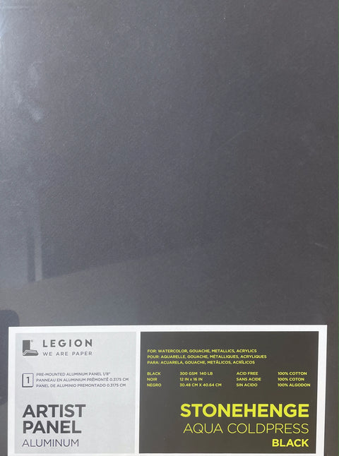 Legion Paper Aluminum Panel - Stonehenge Aqua Coldpress Black 12x16" - Art Noise Legion Paper Aluminum Panel - Stonehenge Aqua Coldpress Black 12x16" Legion Paper Panel art-noise.myshopify.com legion-paper-aluminum-panel-stonehenge-aqua-coldpress-black-12x16 Legion Paper Aluminum Panel - Stonehenge Aqua Coldpress Black 12x16" Legion Paper Panel art-noise.myshopify.com legion-paper-aluminum-panel-stonehenge-aqua-coldpress-black-12x16