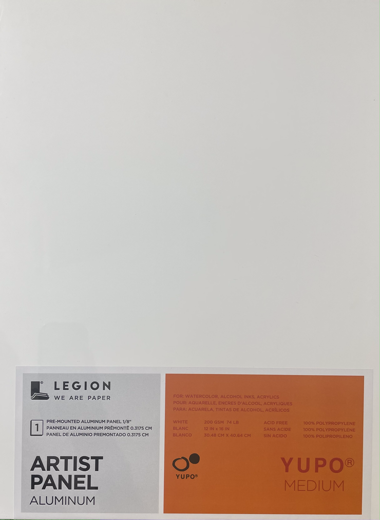 Legion Paper Aluminum Panel - Yupo 12x16" - Art Noise