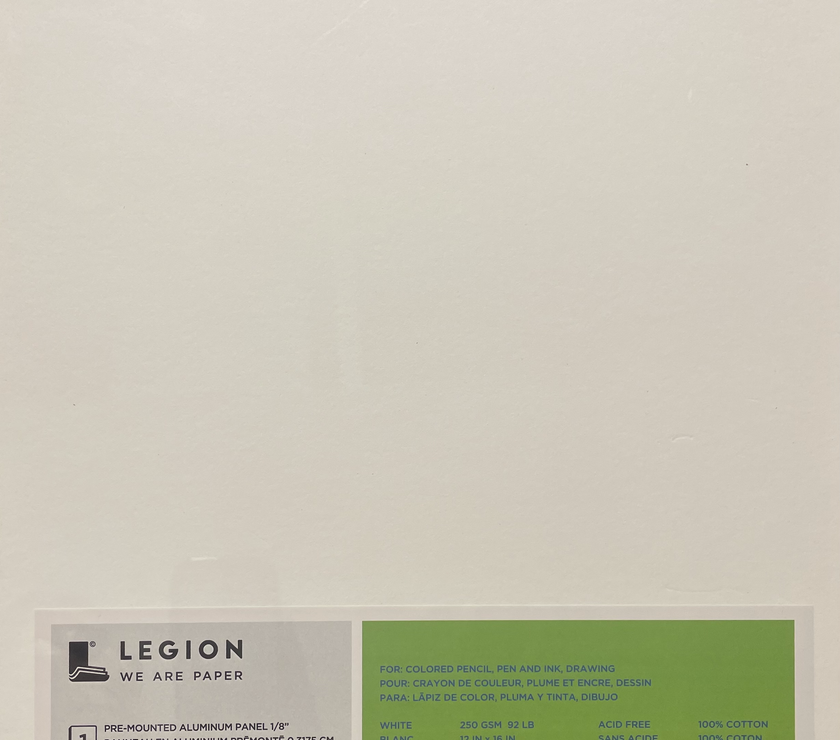 Legion Paper Aluminum Panel - Stonehenge White 12x16" - Art Noise