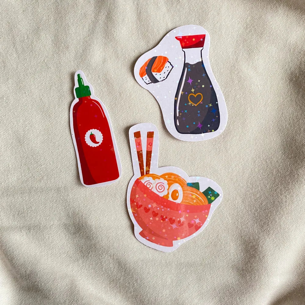  Ramen Radiance Sticker Cheeky Peach Designs Sticker art-noise.myshopify.com ramen-radiance-sticker