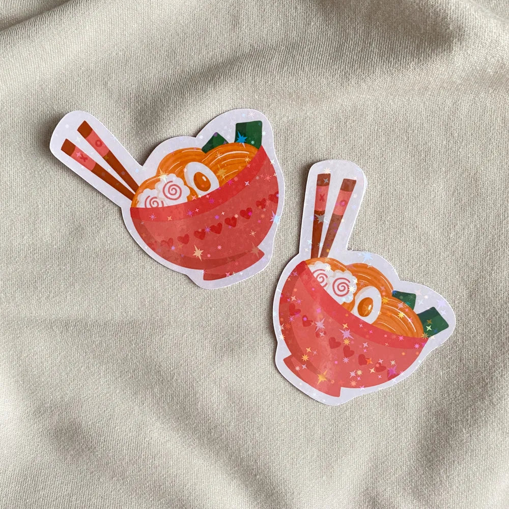  Ramen Radiance Sticker Cheeky Peach Designs Sticker art-noise.myshopify.com ramen-radiance-sticker