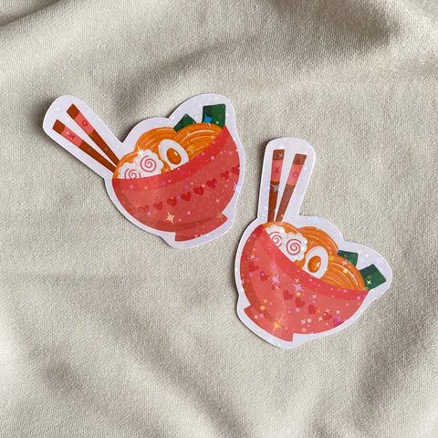  Ramen Radiance Sticker Cheeky Peach Designs Sticker art-noise.myshopify.com ramen-radiance-sticker