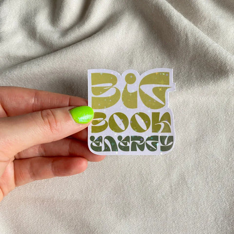  Big Book Energy Sticker Cheeky Peach Designs Sticker art-noise.myshopify.com big-book-energy-sticker
