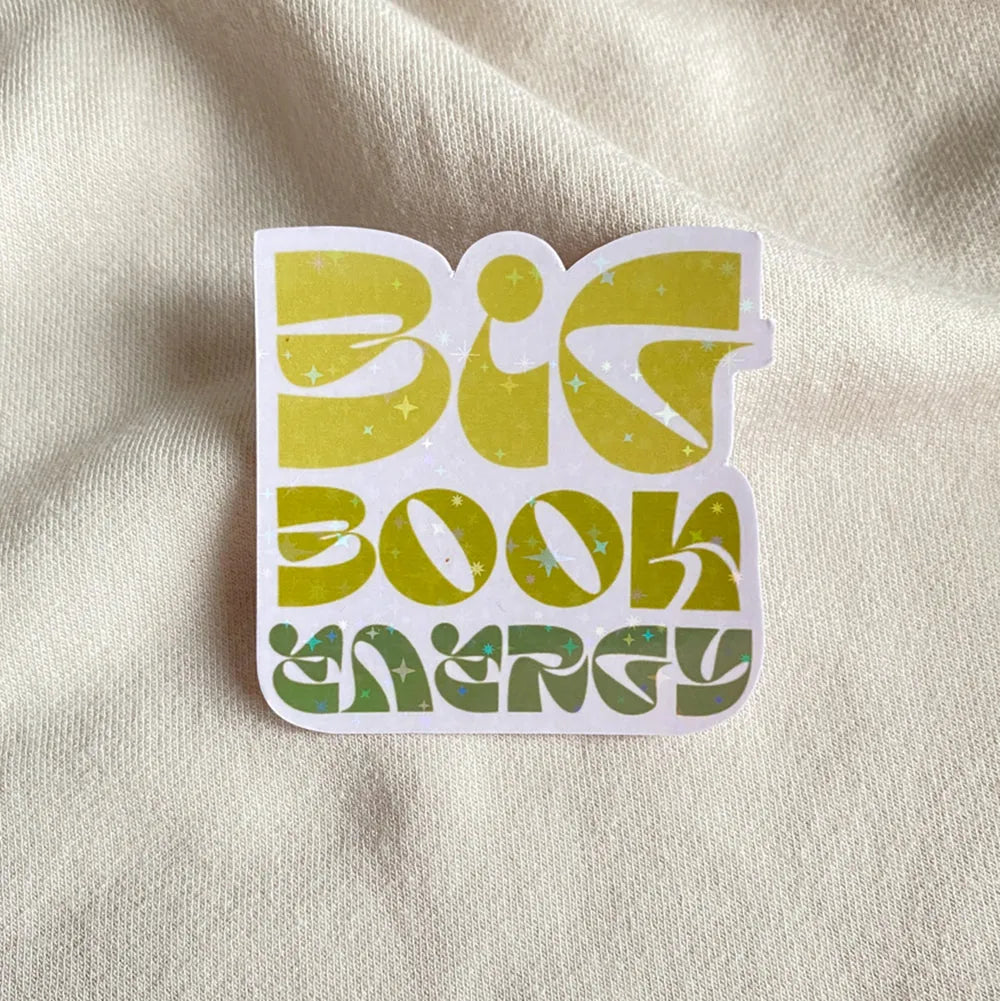 Big Book Energy Sticker Cheeky Peach Designs Sticker art-noise.myshopify.com big-book-energy-sticker