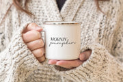 Mornin' Pumpkin camper mug